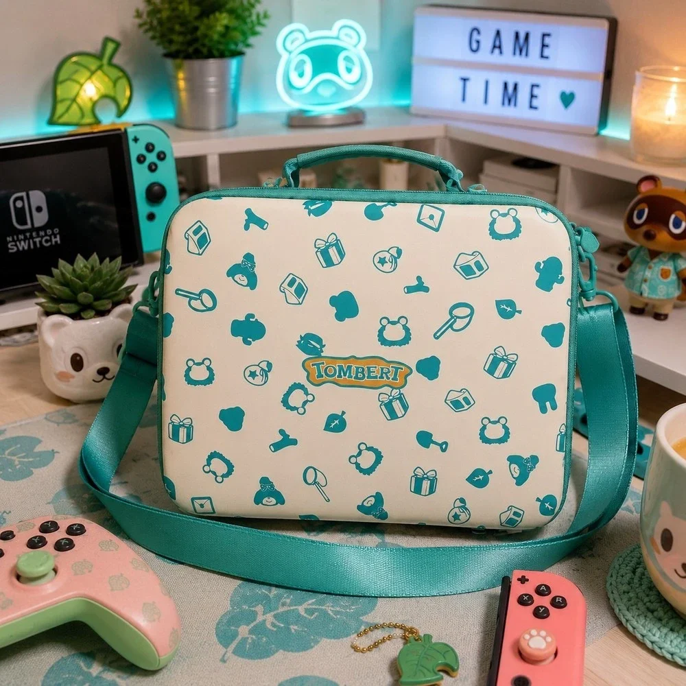 Animal Crossing Nintendo Switch Game Console Accessory Storage Case Hard Shell